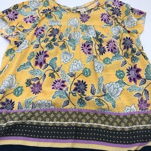 St.Johns Bay- yellow shirt with flowers